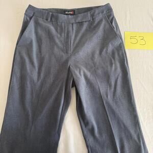 Studio G Woman's Gray Paisley Patterned Pants Size 6